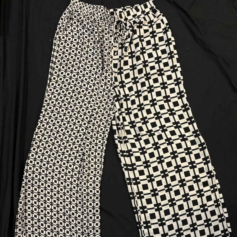 Amazon Stretchy Chiffon Wide Leg Pants (size L)